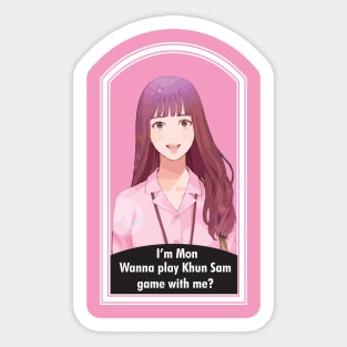 MonMon : Wanna play Khum Sam game with me? Sticker